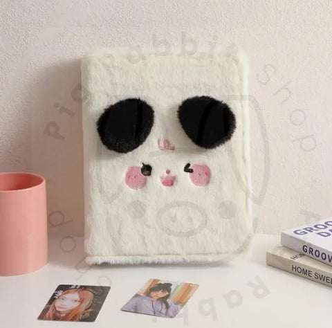 Archivador de felpa Puppy A5 álbum Kawaii, almacenamiento de fotos, tarjetas y photocards Kpop - Pig Rabbit Shop Kpop store Spain