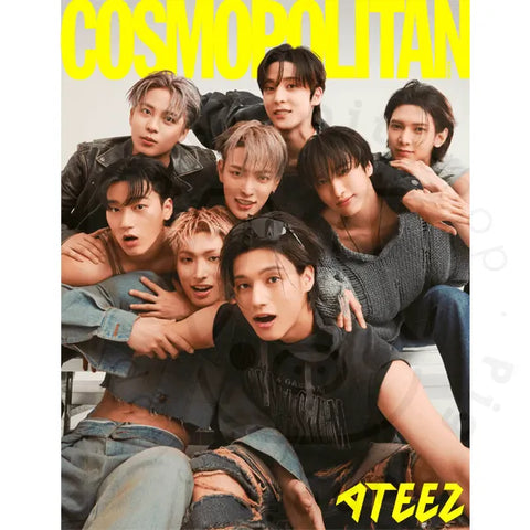 ATEEZ COVER COSMOPOLITAN MAGAZINE 2023 AUGUST - Pig Rabbit Shop Kpop store Spain