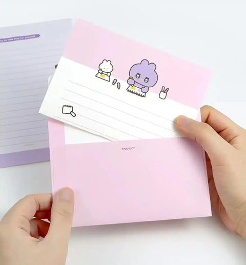 Bbo Rong 4 Cartas y 2 Sobres - Pig Rabbit Shop Kpop store Spain