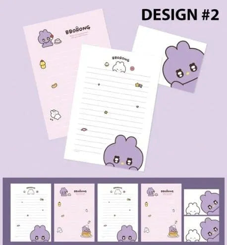 Bbo Rong 4 Cartas y 2 Sobres - Pig Rabbit Shop Kpop store Spain