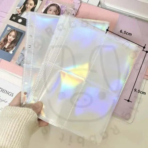 Binder Iridiscente para Carpeta A5 - Pig Rabbit Shop Kpop store Spain