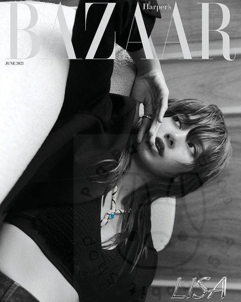 BLACKPINK LISA COVER BAZAAR MAGAZINE MAGAZINE 2023 JUNE - Pig Rabbit Shop Kpop store Spain