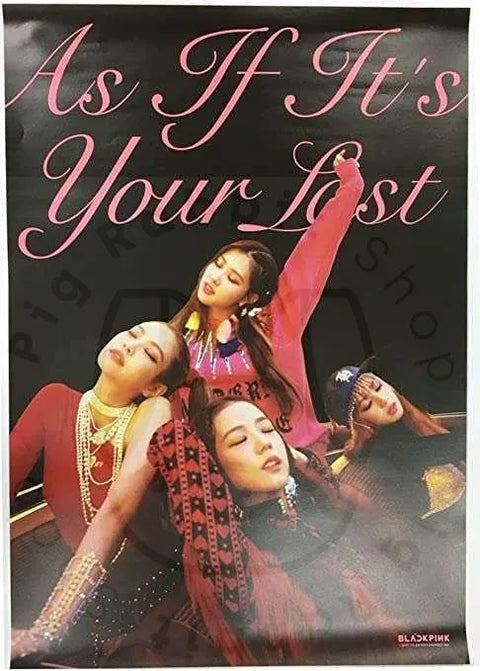 Blackpink - Pop up store - as if it's your last [ 3 ] poster - Pig Rabbit Shop Kpop store Spain