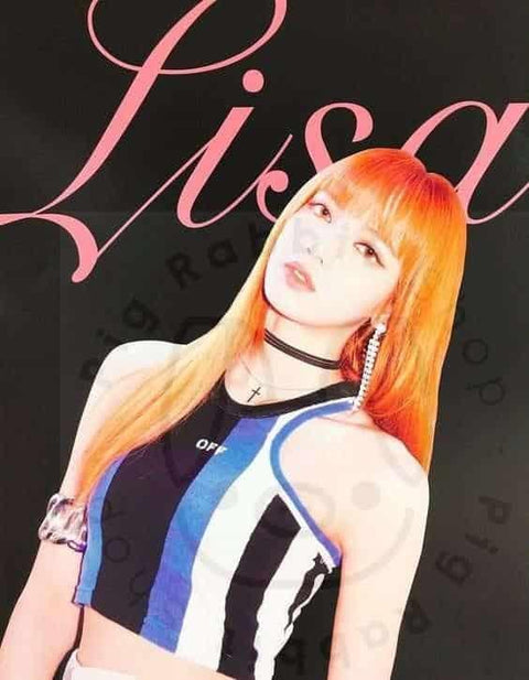 Blackpink - Pop up store - as if it's your last [ Lisa with name ] poster - Pig Rabbit Shop Kpop store Spain