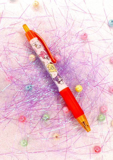 BOLIGRAFO NARANJA SANRIO CHARACTERS (perfumado) - Pig Rabbit Shop Kpop store Spain