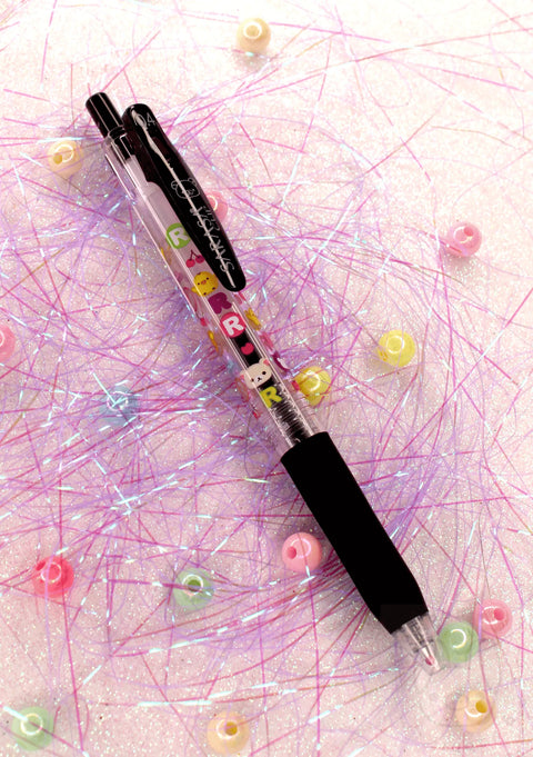 Boligrafo negro Rilakkuma SAN-X SARASA CLIP - Pig Rabbit Shop Kpop store Spain