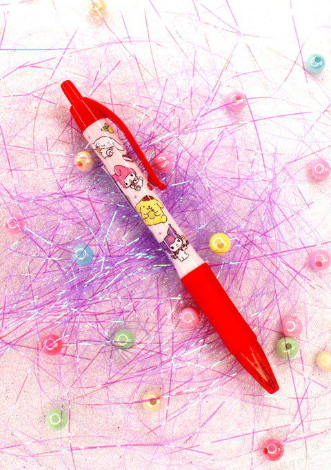 BOLIGRAFO ROJO SANRIO CHARACTERS (perfumado) - Pig Rabbit Shop Kpop store Spain