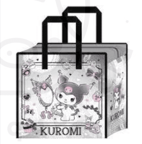 Bolsa rafia KUROMI Sanrio Characters - Negro - Pig Rabbit Shop Kpop store Spain