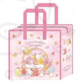 Bolsa rafia Sanrio Characters - Rosa - Pig Rabbit Shop Kpop store Spain