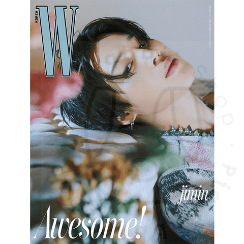BTS JIMIN - COVER W Korea Magazine 2023 VOL.2 - Pig Rabbit Shop Kpop store Spain
