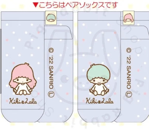 Calcetines SANRIO Twin stars morado SIZE 22-24cm - Pig Rabbit Shop Kpop store Spain