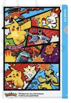Blue Pokémon plastic folder – Pig Rabbit Shop