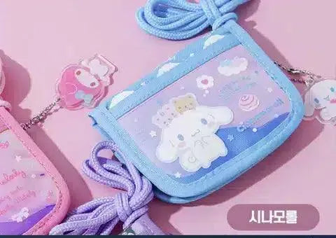 Cartera Holografico Cinnamorrol con Correa para el cuello - Pig Rabbit Shop Kpop store Spain