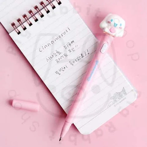 CINNAMOROLL FIGURE LIGHT BALLPOINT - Pig Rabbit Shop Kpop store Spain