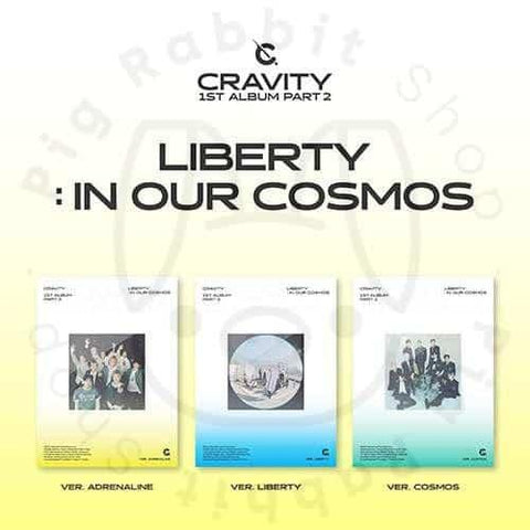 CRAVITY 1st Album Part.2 - LIBERTY : IN OUR COSMOS - Pig Rabbit Shop Kpop store Spain