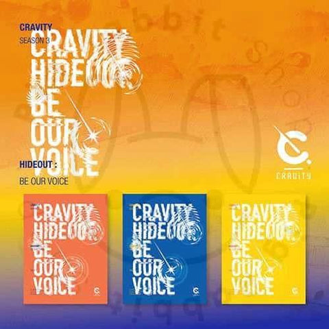 CRAVITY Album SEASON3. - HIDEOUT: BE OUR VOICE - Pig Rabbit Shop Kpop store Spain