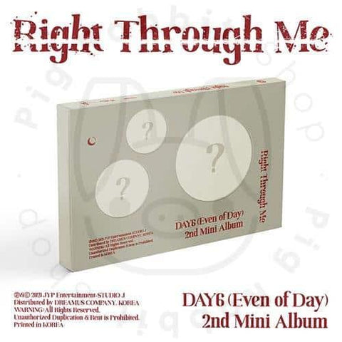 Day6 mini album vol.2 - Right through me - Pig Rabbit Shop Kpop store Spain