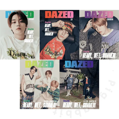 Dazed & Confused Korea 2023.07 COVER STRAY KIDS - Pig Rabbit Shop Kpop store Spain