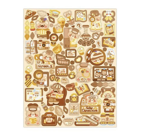 DECO STICKER LITTLE DETECTIVE - Pig Rabbit Shop Kpop store Spain