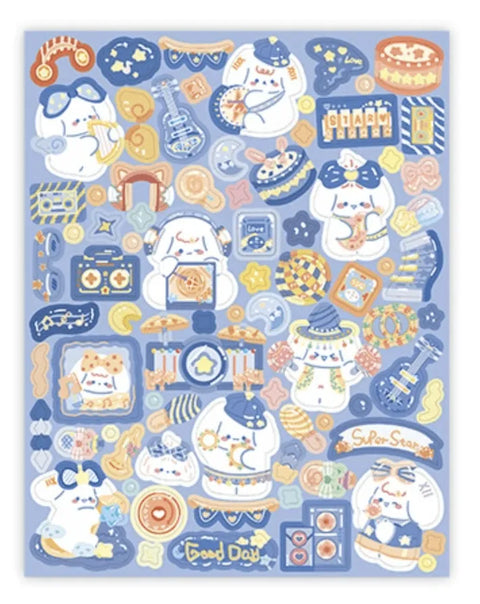 DECO STICKER SUPER STAR RABBIT - Pig Rabbit Shop Kpop store Spain