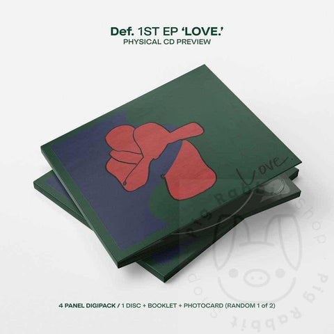 DEF [ JAY B ] 1ST EP ALBUM - LOVE - Pig Rabbit Shop Kpop store Spain