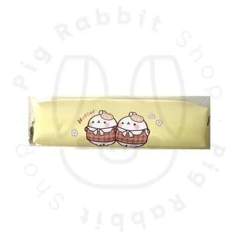 Estuche Molang the rabbit amarillo - Pig Rabbit Shop Kpop store Spain