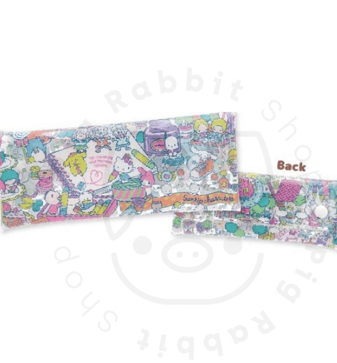 ESTUCHE SANRIO CHARACTERS TRANSPARENTE YOU CAN NEVER HAVE TOO MANY FRIENDS - Pig Rabbit Shop Kpop store Spain