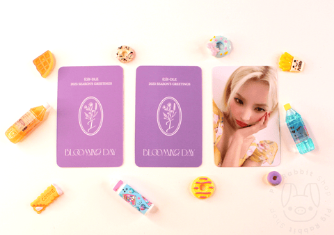 (G)I-DLE – 2023 Season’s Greetings [BLOOMING DAY] Preorder photocard - Pig Rabbit Shop Kpop store Spain