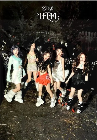 (G)I-DLE 6TH MINI ALBUM [ I FEEL ] (BUTTERFLY VER.) POSTER - Pig Rabbit Shop Kpop store Spain