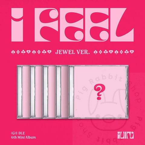 (G)I-DLE - 6th Mini Album - I feel (Jewel Ver.) - Pig Rabbit Shop Kpop store Spain