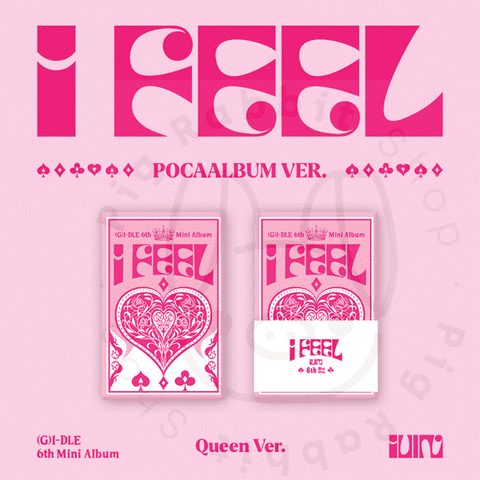 (G)I-DLE 6th Mini Album - I feel (PocaAlbum Ver.) - Pig Rabbit Shop Kpop store Spain