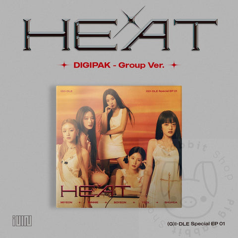 (G)I-DLE Special Album - HEAT (DIGIPAK - Group Ver.) - Pig Rabbit Shop Kpop store Spain