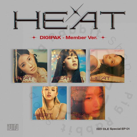 (G)I-DLE Special Album - HEAT (DIGIPAK - Member Ver.) - Pig Rabbit Shop Kpop store Spain