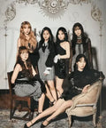 Póster GFRIEND Time for Us Midnight, foto oficial del grupo K-Pop en vestuario elegante
