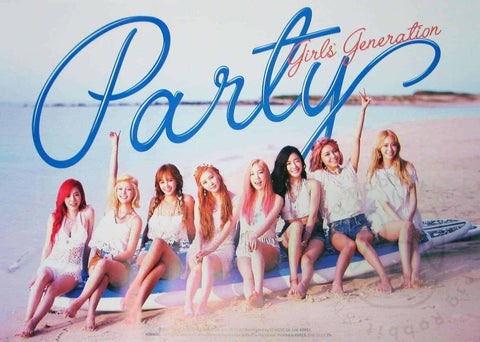 GIRLS GENERATION 2nd Single Album – PARTY poster - Pig Rabbit Shop Kpop store Spain