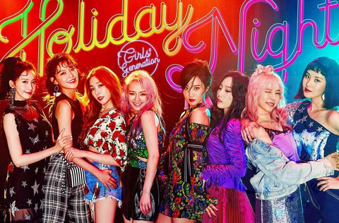 GIRLS GENERATION 6th album – Holiday night [ all night ] poster - Pig Rabbit Shop Kpop store Spain