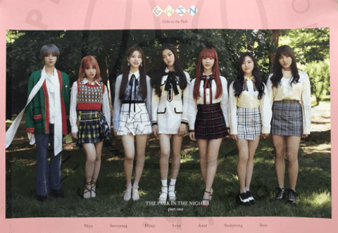GWSN - The park in the night pt. 1 poster - Pig Rabbit Shop Kpop store Spain