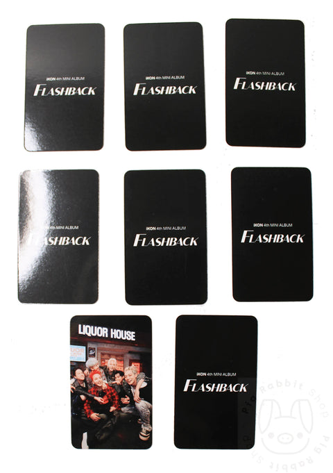 IKON Mini Album Vol. 4 - FLASHBACK Preorder photocard - Pig Rabbit Shop Kpop store Spain