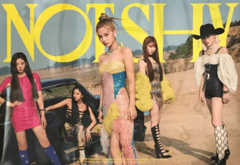 ITZY - Not shy [ a ] poster - Pig Rabbit Shop Kpop store Spain