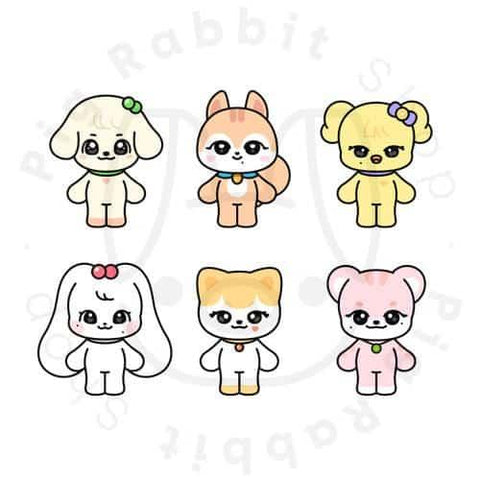 IVE - CHARACTER PLUSH DOLL MINIVE OFFICIAL MD - Pig Rabbit Shop Kpop store Spain
