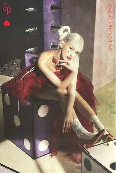 JEON SOMI EP ALBUM [ GAME PLAN ] (RED VER.) POSTER - Pig Rabbit Shop Kpop store Spain