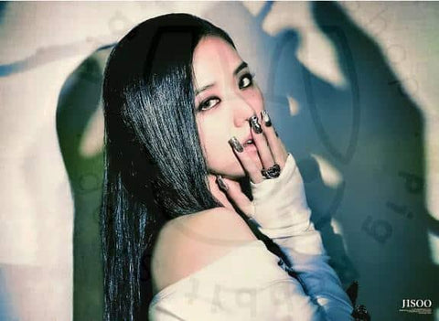 JISOO 1ST SINGLE ALBUM [ ME ] (BLACK VER. - DOUBLE SIDED) POSTER - Pig Rabbit Shop Kpop store Spain