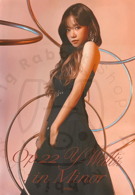 JO YURI 2ND SINGLE ALBUM OP.22 Y-WALTZ : IN MINOR OUTSIDE VER. B POSTER - Pig Rabbit Shop Kpop store Spain