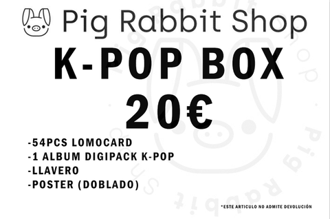 K-POP BOX SORPRESA 20€ - Pig Rabbit Shop Kpop store Spain