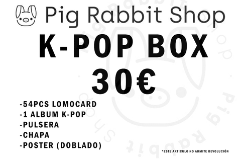 K-POP BOX SORPRESA 30€ - Pig Rabbit Shop Kpop store Spain