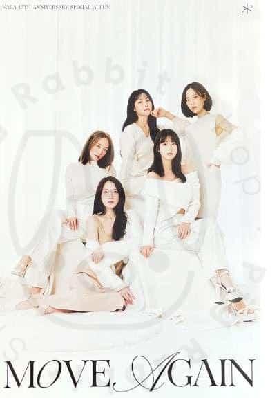 KARA 15TH ANNIVERSARY SPECIAL ALBUM [ MOVE AGAIN ] POSTER - Pig Rabbit Shop Kpop store Spain