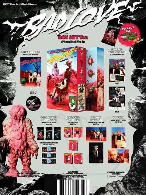 Key 1st mini album - Bad love - Pig Rabbit Shop Kpop store Spain