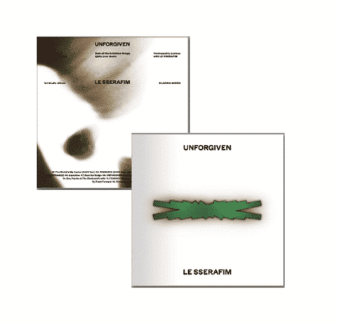 LE SSERAFIM 1st Studio Album - UNFORGIVEN (COMPACT Ver.) - Pig Rabbit Shop Kpop store Spain