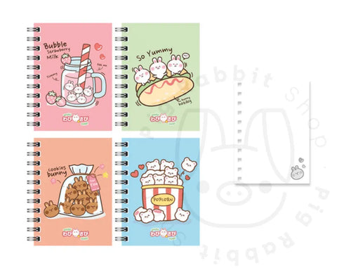 LIBRETA ESPIRAL A6 60 HOJAS WABI-SABI (RANDOM) - Pig Rabbit Shop Kpop store Spain