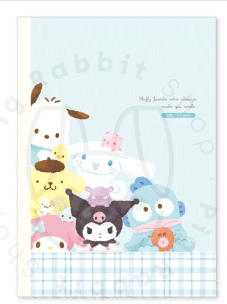 LIBRETA SANRIO CHARACTERS FLUFFY FRIENDS WHO ALWAYS MAKE YOU SMILE - Pig Rabbit Shop Kpop store Spain